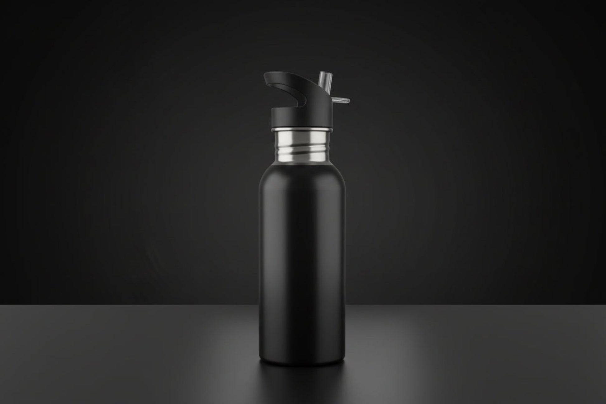 Personalisierte Edelstahl-Trinkflasche mit Lasergravur – Seitenansicht