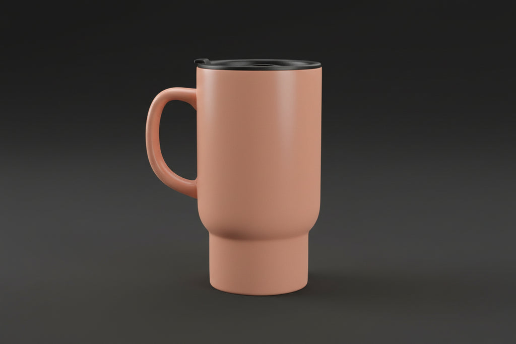 Personalisierter Porzellanbecher mit Gravur und Deckel